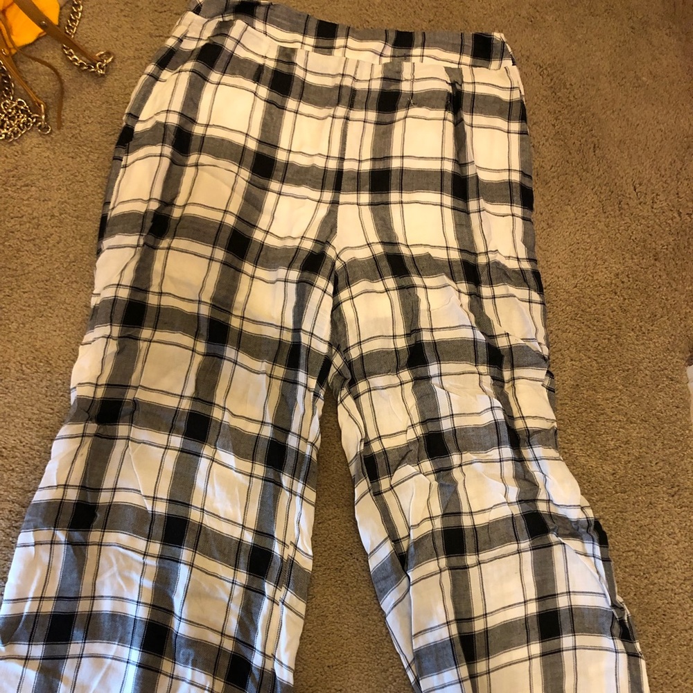 Plaid Goucho Pants